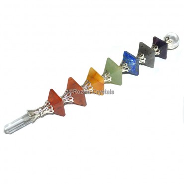 7 Chakra Pyramid Healing Wand