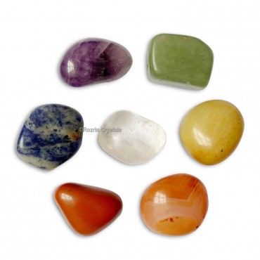 7 Chakra Healing Tumbled Stone Set