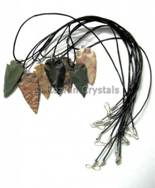 Fancy Jasper Arrowheads Necklace