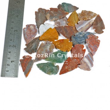Indian Agate Arrowheads 1 to 1.50 Inches