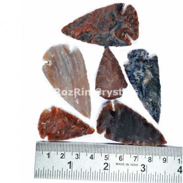 Indian Agate Arrowheads 1.50 to 2 Inches