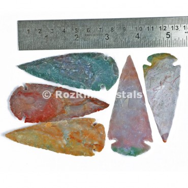 Indian Agate Arrowheads 3 Inches