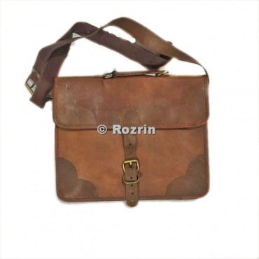 FLAP DESIGN LAPTOP LEATHER BAG