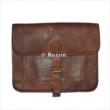 Leather Big pocket laptop Bag