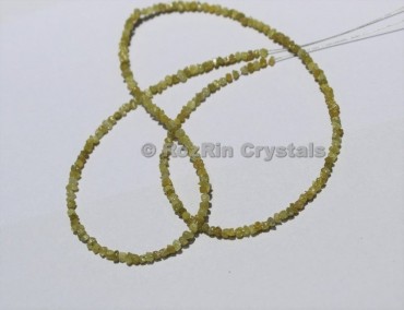 16 Inch Full Strand Natural Yellow Diamonds Raw Diamond Chips Natural Rough Diamonds Yellow Diamonds Uncut Diamonds Beads Size 2.1 to 3.1 mm