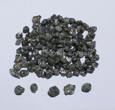 25 Carat Black Diamonds Rough Diamond Raw Diamond Natural Diamond Uncut Diamond Size 4mm to 5mm Approx