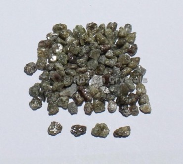 25 Carat Natural Grey Black Rough Raw Uncut Diamond Loose Natural Conflict Free Earth Mined Loose Diamond For Jewelry Size 3mm to 4mm Approx