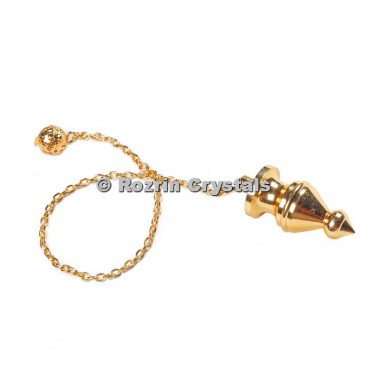 Brass Gold Dowsing Style 1 Pendulums