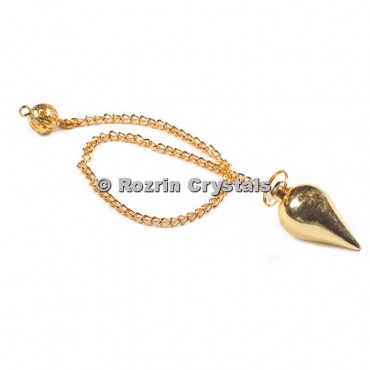 Brass Gold Drop Point Pendulums