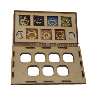Chakra Engraved Square Stone Gift Box