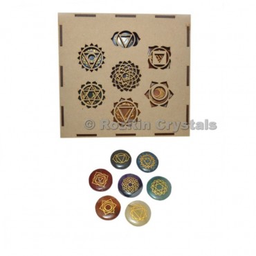 Seven Chakra Stone Engraved Gift Box