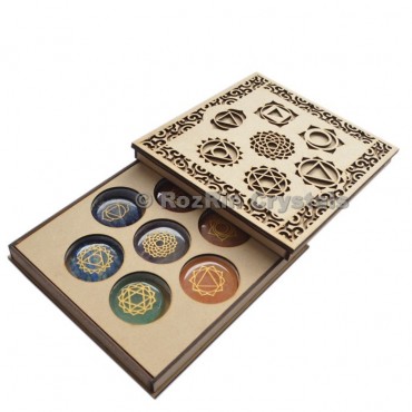 Engraved Chakra Stone Gift Box