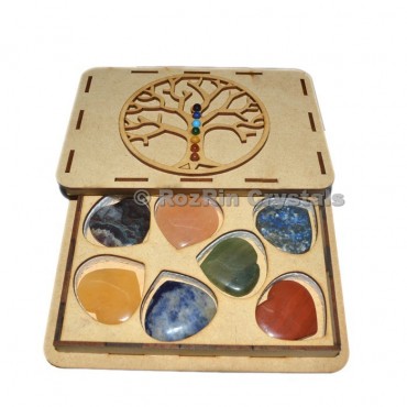 Chakra Tree Of Life Heart Stone Git Box