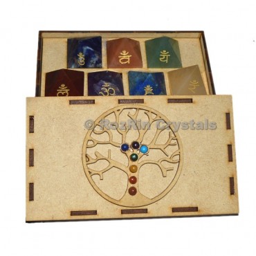 Chakra Tree Of Lfe Sanskrit Pyramid Gift Box