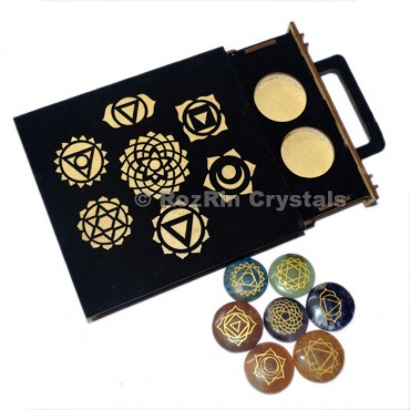 Chakra Symbol Black Gift Box