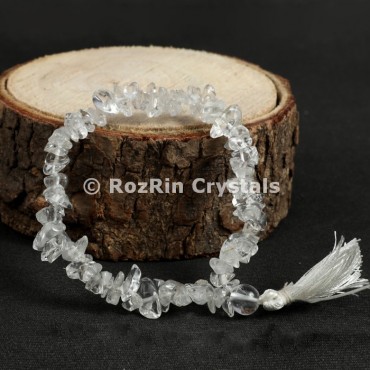 Crystal Quartz Chips Power Bracelets