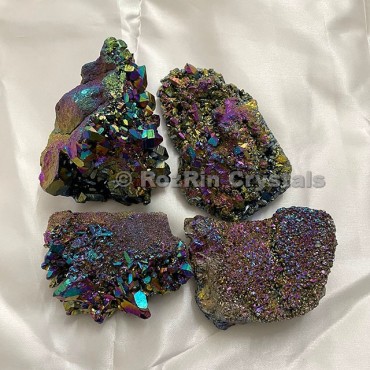 Angel Aura Quartz Cluster Titanium