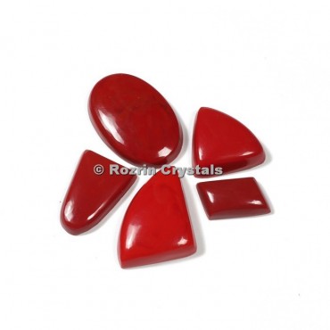 Coral Synthetic Cabochons