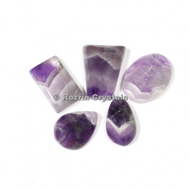 Banded Amethyst Cabochons