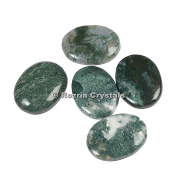 Moss Agate Gemstone Cabochons