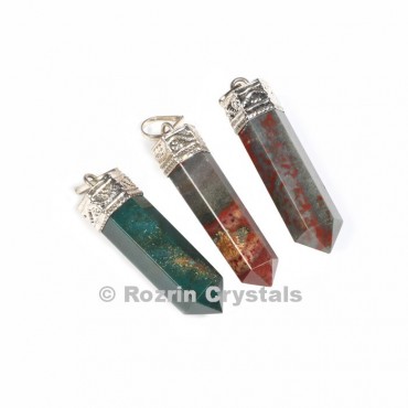 Bloodstone Cap Pencil pendant