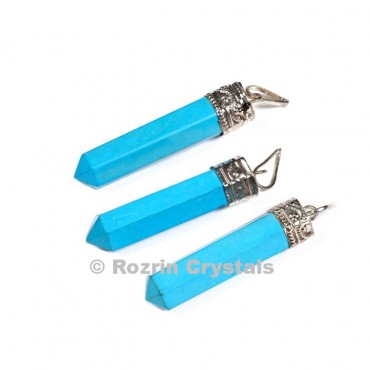 synthetic Turquise Cap Pencil pendant