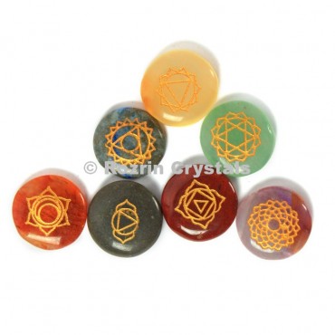 Engrave chakra disk Set