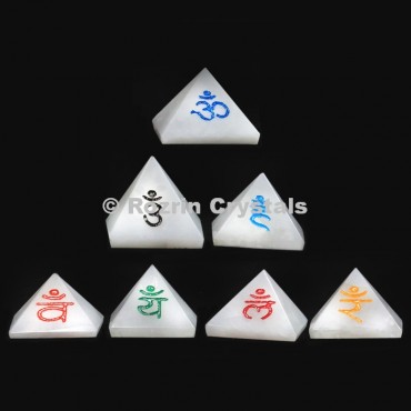 Sanskrit Pyramid Chakra set