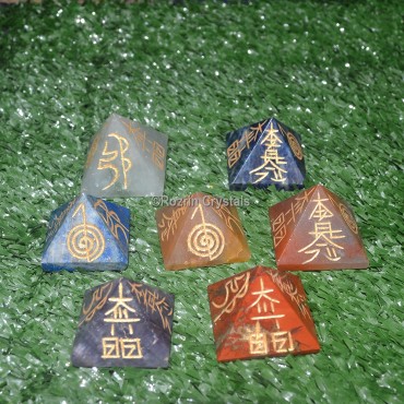 Chakra usui Reiki Pyramid set