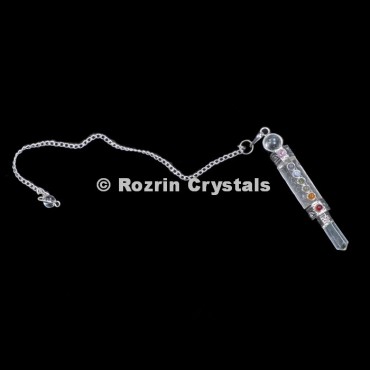 Crystal Quratz Three Pices Chakra Pendulum