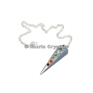 Angelite Chakra Pendulum