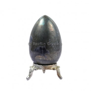 Pyrite Gemstone Egg
