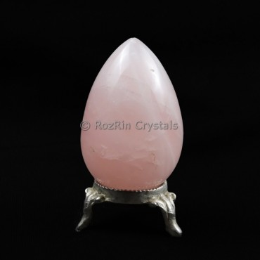 Rose Quartz Gemstone Egg