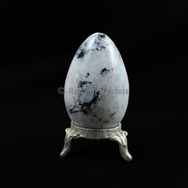 Rainbow Moonstone Gemstone Egg