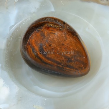 Tiger Eye Gemstone Egg