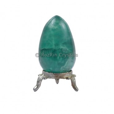 Green Flurite Gemstone Egg