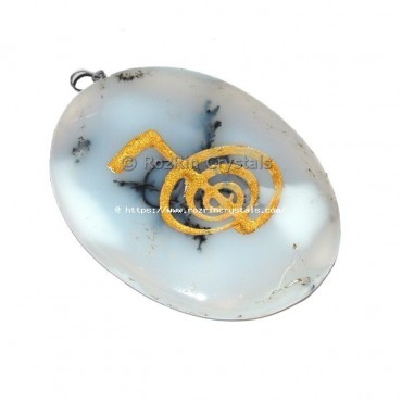 Dendrict Agate Choko Reiki Pendant