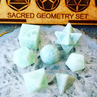 Amazonit Sacred Geometry set