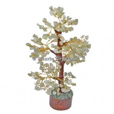 Green Aventurine Trunk Golden wire 300 chips  Tree