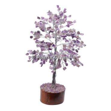 Amethyst Silver Wire 300 Chips Tree