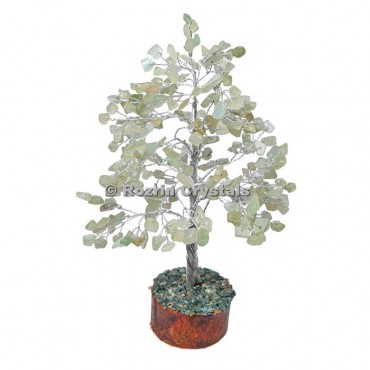 Green Aventurine Silver Wire 300 Chips Tree