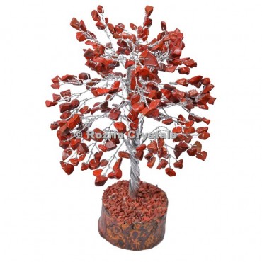 Red Jasper Silver Wire 300 Chips Tree