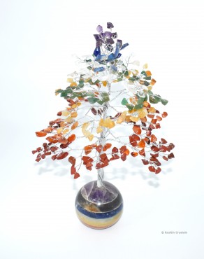 Seven Chakra Tree With Seven Chakra Ball Base Tree