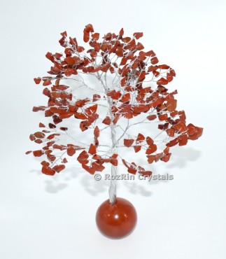 Red Jasper With Ball Base Tree