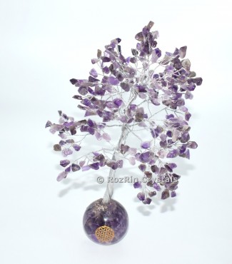 Amethyst Tree With Ball Base Tree