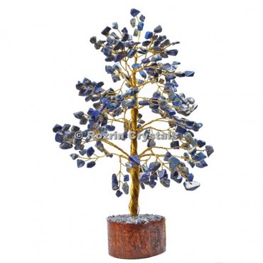 Lapis Lazuli Golden Wire 300 Chips Tree