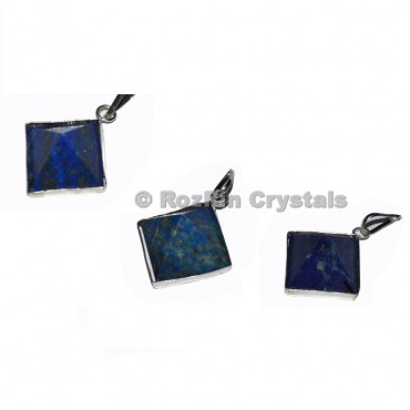 Lapis Lazuli Pyramid Pendants