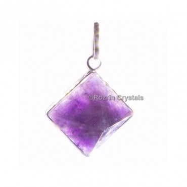 Amethyst Pyramid Pendant