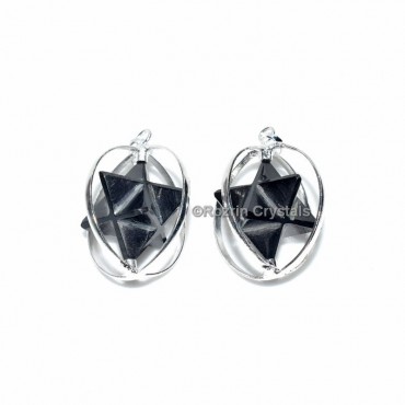 Black Tourmaline Merkaba Star Pendant