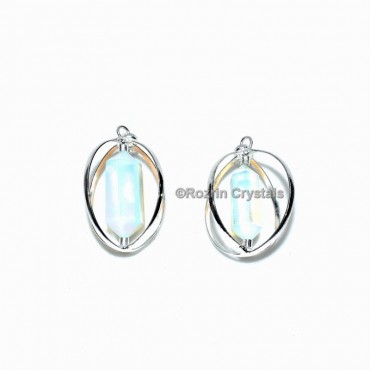 Oplaite Double Point Cage Pendant